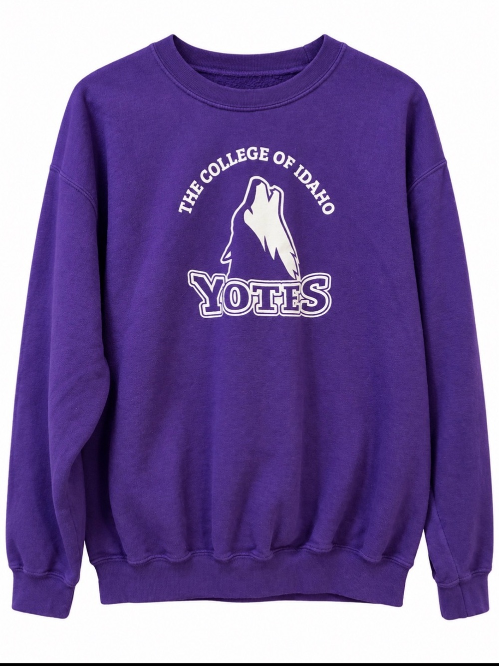College of Idaho Yotes Purple Crewneck Sweatshirt